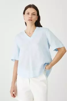 Льняная блузка Medicine, синий