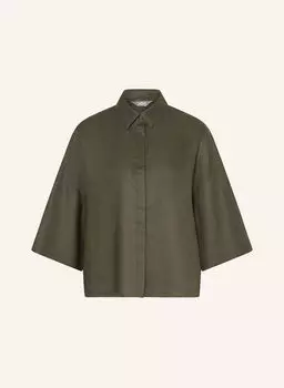 Льняная блузка мирано с рукавами 3/4 Mm, хаки