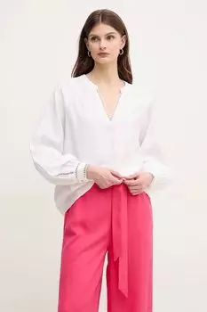 Льняная блузка Mos Mosh, белый