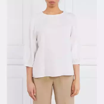 Льняная блузка обычного кроя Marc O'Polo, белый