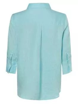 Льняная блузка рихаб Marie Lund, бирюзовый