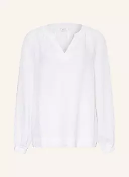 Льняная блузка-рубашка 1863 By Eterna, белый