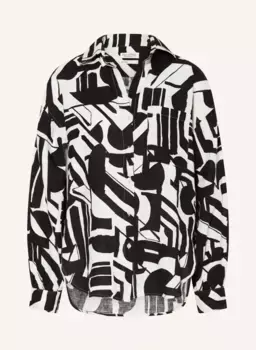 Льняная блузка-рубашка Marc O'Polo, черный