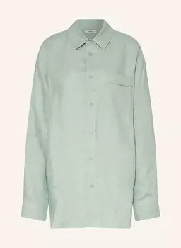 Льняная блузка-рубашка Pangaia, зеленый
