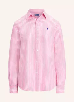 Льняная блузка-рубашка Polo Ralph Lauren, мультиколор