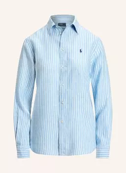 Льняная блузка-рубашка Polo Ralph Lauren, мультиколор