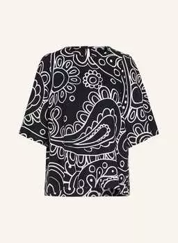 Льняная блузка-рубашка Seidensticker, черный