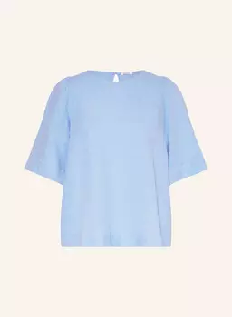 Льняная блузка-рубашка Seidensticker, голубой