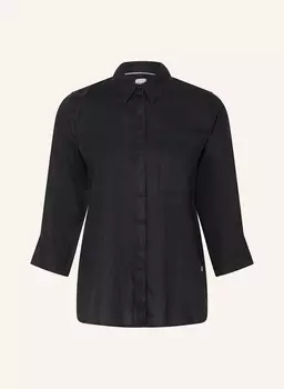 Льняная блузка-рубашка Vicki с рукавами 3/4 Brax, черный