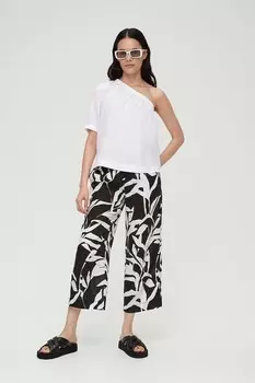 Льняная блузка с открытыми плечами S Oliver, белый