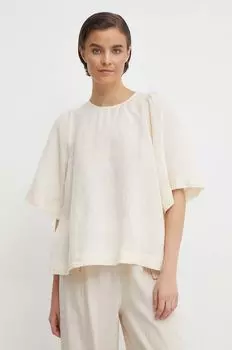 Льняная блузка Seidensticker, бежевый