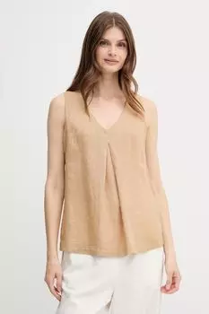 Льняная блузка United Colors Of Benetton, черный