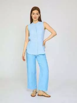 Льняная блузка Vicci Germany, синий