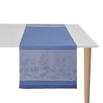 Льняная дорожка для стола Instant Bucolique Le Jacquard Franais, синий