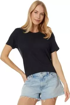 Льняная футболка Abercrombie & Fitch, черный