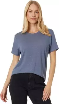 Льняная футболка Abercrombie & Fitch, синий