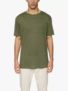 Льняная футболка coma J.Lindeberg, цвет Olivine