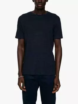 Льняная футболка coma J.Lindeberg, темно-синий