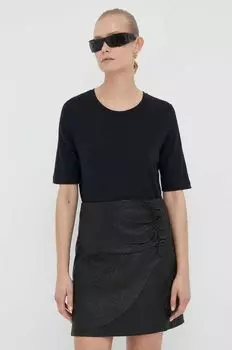 Льняная футболка Day Birger et Mikkelsen, черный