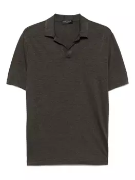 Льняная футболка Dell'oglio, коричневый