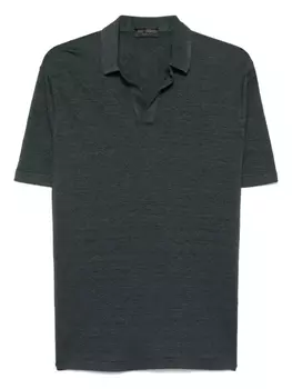 Льняная футболка Dell'oglio, серый