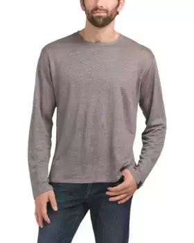 Льняная футболка Kerwin с длинными рукавами Rag & Bone, цвет Stone