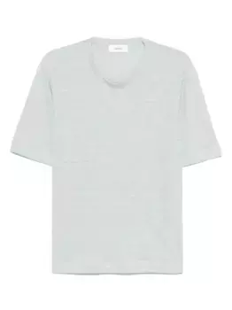 Льняная футболка Lardini, зеленый