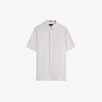 Льняная футболка Linlo классического кроя Ted Baker, серый