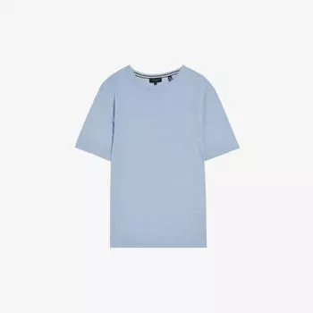 Льняная футболка Linlo классического кроя Ted Baker, синий