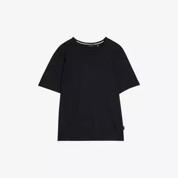 Льняная футболка Linlo классического кроя Ted Baker, черный