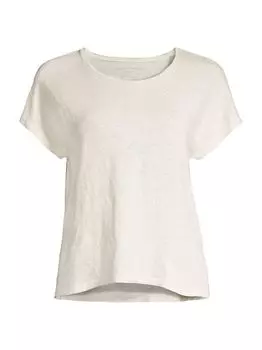 Льняная футболка Majestic Filatures Majestic Filatures, слоновая кость