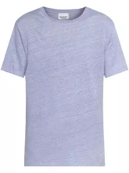 Льняная футболка MARANT TOILE, фиолетовый