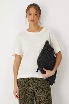 Льняная футболка Medicine, бежевый