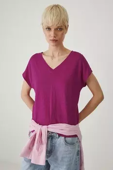 Льняная футболка Medicine, фиолетовый