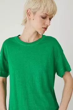 Льняная футболка Medicine, зеленый