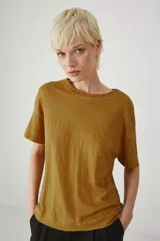 Льняная футболка Medicine, желтый