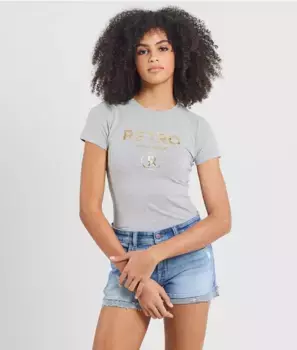 Льняная футболка Retro Jeans, серый