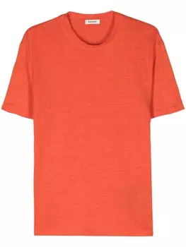 Льняная футболка SANDRO, оранжевый