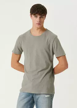 Льняная футболка Tru, хаки