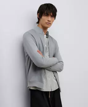 Льняная и хлопковая куртка Adolfo Dominguez, серый