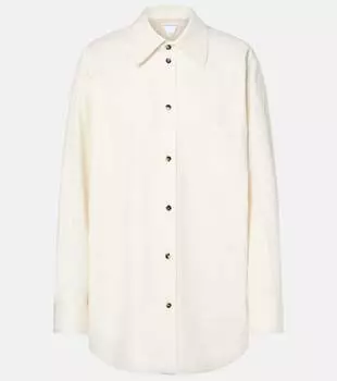 Льняная и хлопковая рубашка Bottega Veneta, Toile