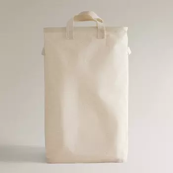 Льняная корзина Zara Home, экрю