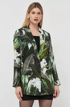 Льняная куртка Guess, зеленый