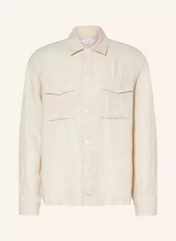 Льняная куртка-куртка Reiss, коричневый