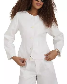 Льняная куртка Luna Alex Mill, слоновая кость/кремовый