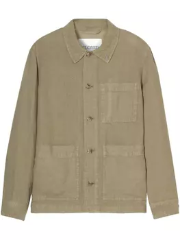 Льняная куртка-рубашка Closed, зеленый