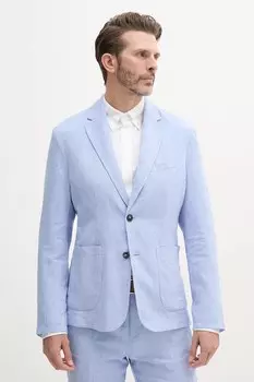 Льняная куртка United Colors Of Benetton, синий