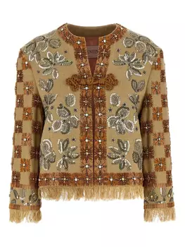 Льняная куртка Valentino Garavani, нейтральный