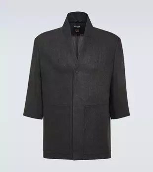 Льняная куртка Zegna, черный
