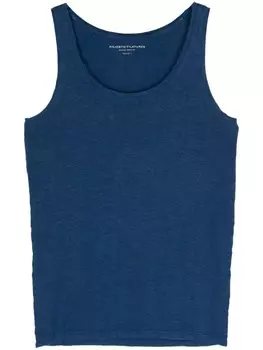 Льняная майка Majestic Filatures, синий